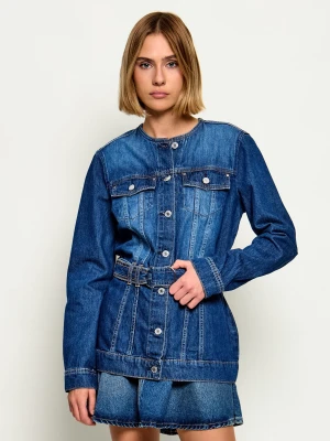 GUESS Jeansowa kurtka Yuna | Regular Fit niebieski