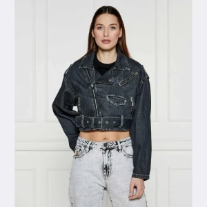 GUESS Jeansowa ramoneska SANDY | Cropped Fit