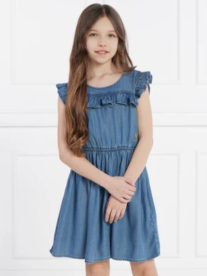 Guess Jeansowa sukienka TENCEL