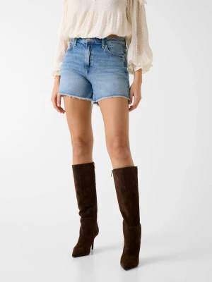 GUESS Jeansowe szorty | Relaxed fit | high rise niebieski
