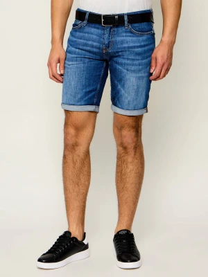 GUESS Jeansowe szorty Sonny | Slim Fit | z dodatkiem lnu