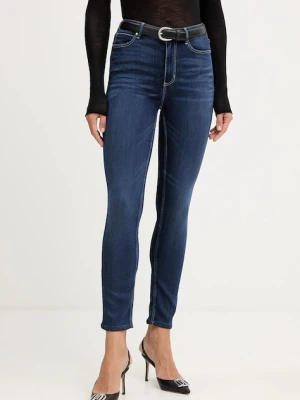 Guess jeansy 1981 damskie kolor granatowy W5YA46 D0782