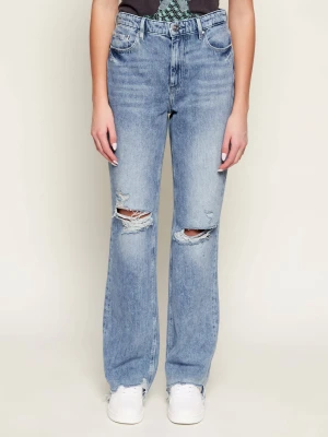 GUESS Jeansy 80S | Straight fit | high waist błękitny