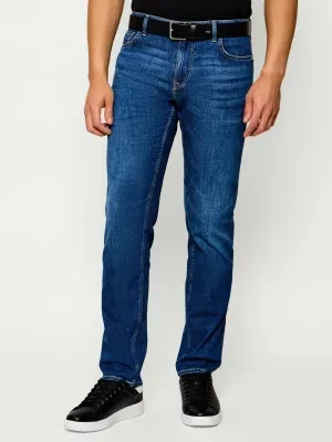 GUESS Jeansy Angels | Slim Fit | z dodatkiem lnu