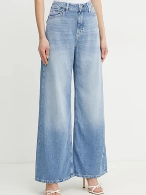 Guess jeansy BELLFLOWER damskie kolor niebieski W5GA82 D5B94