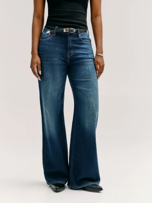 GUESS Jeansy Bellflower | Relaxed fit | mid rise granatowy