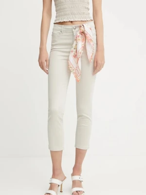 Guess jeansy CAPRI damskie kolor beżowy W5GA91 W93CM
