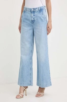 Guess jeansy DAKOTA damskie kolor niebieski W4GA77 D5B66