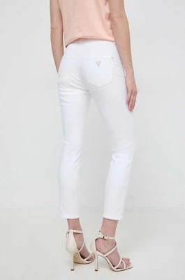 Guess jeansy damskie kolor biały W4GA80 D4PV3