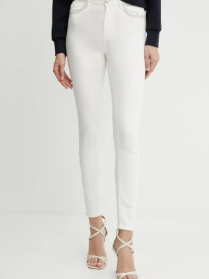 Guess jeansy damskie kolor biały W5GA46 D5N71