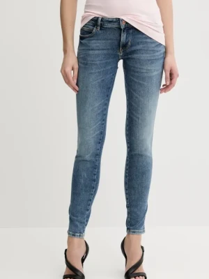 Guess jeansy damskie kolor niebieski W2YAJ2 D4Q02