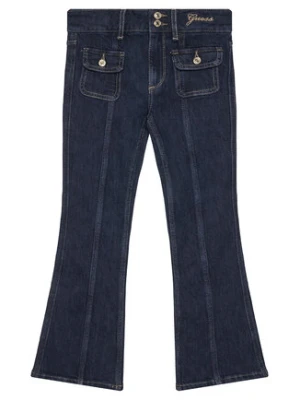 Guess Jeansy J5BA16 D5FM0 Granatowy Flare Fit