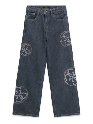 Guess Jeansy J6YA02 D1209 Szary Wide Leg