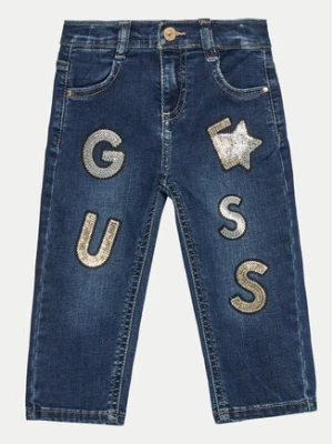 Guess Jeansy K4BA04 D4CA0 Granatowy Regular Fit