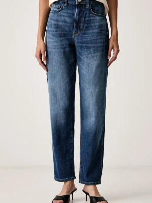 Guess jeansy mom fit damskie NEW MOM granatowy