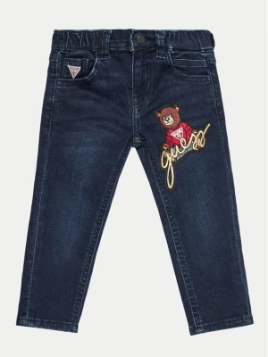 Guess Jeansy N4BA06 D4CA0 Granatowy Regular Fit