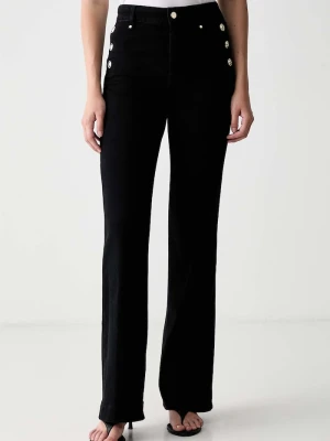 Guess jeansy regular damskie NEW FAYE czarny