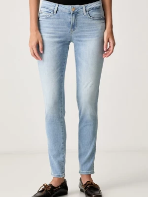 Guess jeansy skinny damskie CURVE X niebieski