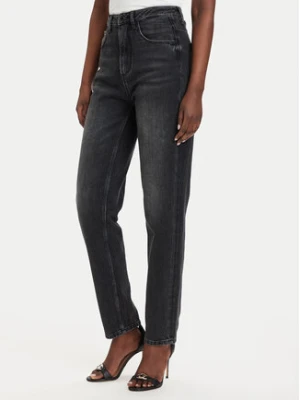 Guess Jeansy W2YA21 D4QD1 Czarny Mom Fit