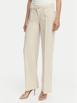 Guess Jeansy W4GA96 WDP85 Kremowy Wide Leg