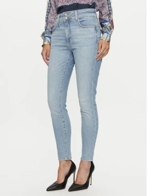 Guess Jeansy W4YA34 D52U0 Niebieski Skinny Fit