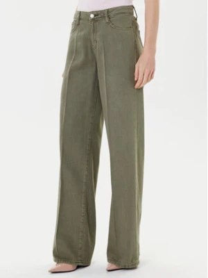 Guess Jeansy W5RA96 WFD53 Zielony Palazzo Fit