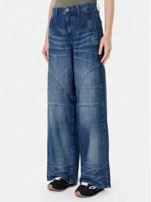 Guess Jeansy W5YA2F D5R0D Niebieski Baggy Fit