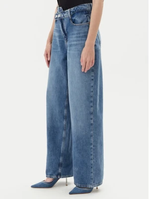 Guess Jeansy W5YA2G D5QKB Niebieski Wide Leg