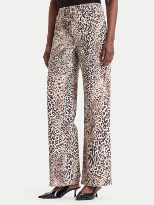 Guess Jeansy W6BA1A W4343 Brązowy Wide Leg
