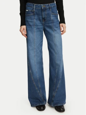 Guess Jeans Jeansy W6BA26 D2332 Niebieski Wide Leg