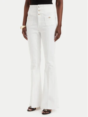 Guess Jeansy W6GA14 D0857 Kremowy Slim Fit