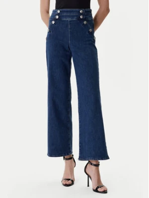 Guess Jeansy W6RA3R D0910 Granatowy Wide Leg