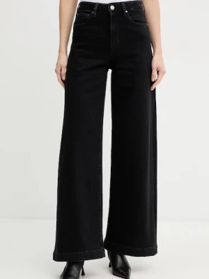 Guess jeansy z domieszką kaszmiru damskie kolor czarny W5BA1C D0711