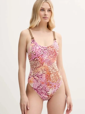 Zdjęcie produktu Guess jednoczęściowy strój kąpielowy kolor pomarańczowy lekko usztywniona miseczka E5GJ42 KCUN0