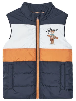 Guess Kamizelka N6GL02 WCFM2 Granatowy Regular Fit