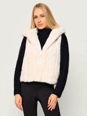 GUESS Kamizelka Sophy | Relaxed fit ecru