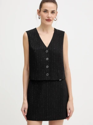 Guess kamizelka ZANITA kolor czarny jednorzędowa W5BH52 W2422