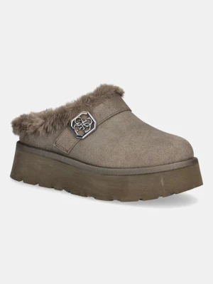 Guess kapcie DOLMANA2 kolor zielony FLFDOC ESU06
