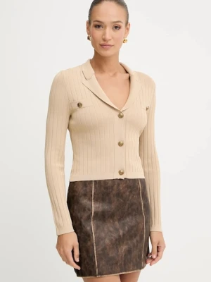 Guess kardigan FELICITY damski kolor beżowy lekki W5YR11 Z0130