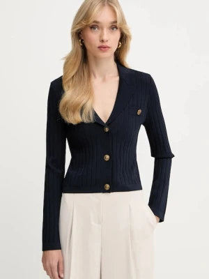 Guess kardigan FELICITY damski kolor granatowy lekki W5YR11 Z0130