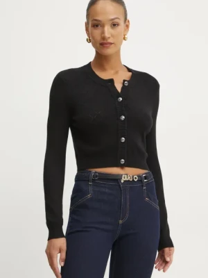 Guess kardigan HOLLAND damski kolor czarny lekki W5RR23 Z2YJ2