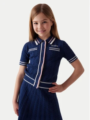 Guess Kardigan J6RR16 Z4652 Granatowy Regular Fit