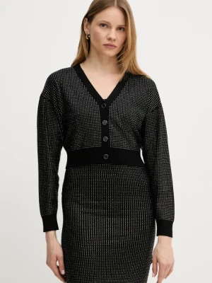 Guess kardigan KHLOE damski kolor czarny lekki W5GR08 Z3MN2