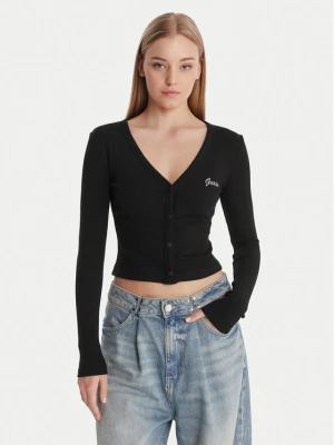 Guess Kardigan V6RP06 K8RT2 Czarny Regular Fit