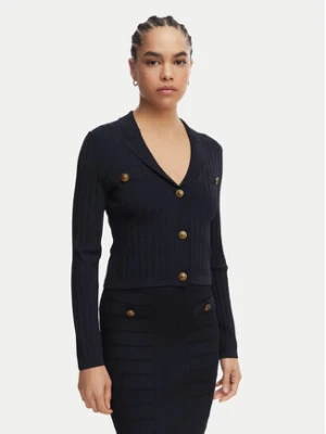 Guess Kardigan W5YR11 Z0130 Granatowy Regular Fit