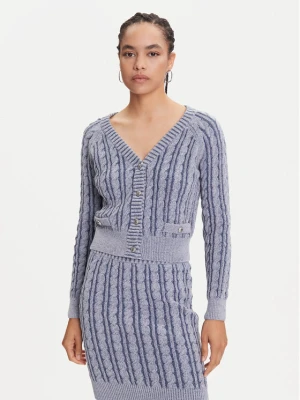 Guess Kardigan W5YR15 Z3OU0 Niebieski Regular Fit