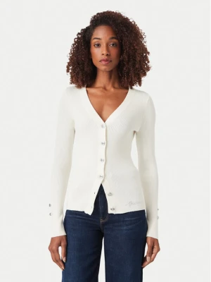 Guess Kardigan W6YR11 Z0950 Kremowy Slim Fit