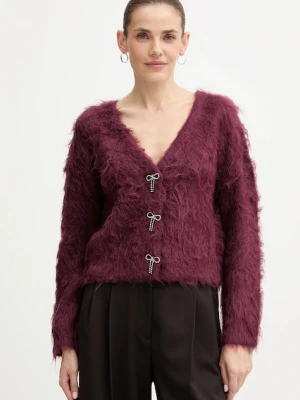 Guess kardigan z dodatkiem alpaki TOMIKO damski kolor bordowy W5BR91 Z3JI2