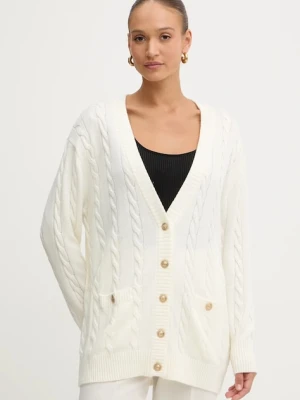 Guess kardigan z dodatkiem wełny ELSA damski kolor beżowy lekki W5BR37 Z1192