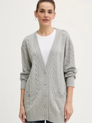Guess kardigan z dodatkiem wełny ELSA damski kolor szary lekki W5BR37 Z1192